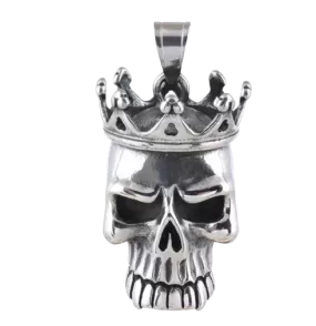 Stainless Steel Crowned Skull Guardian Bell