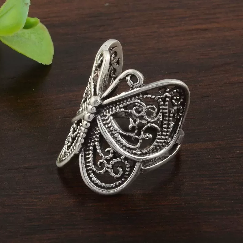 Sterling Silver Butterfly Ring