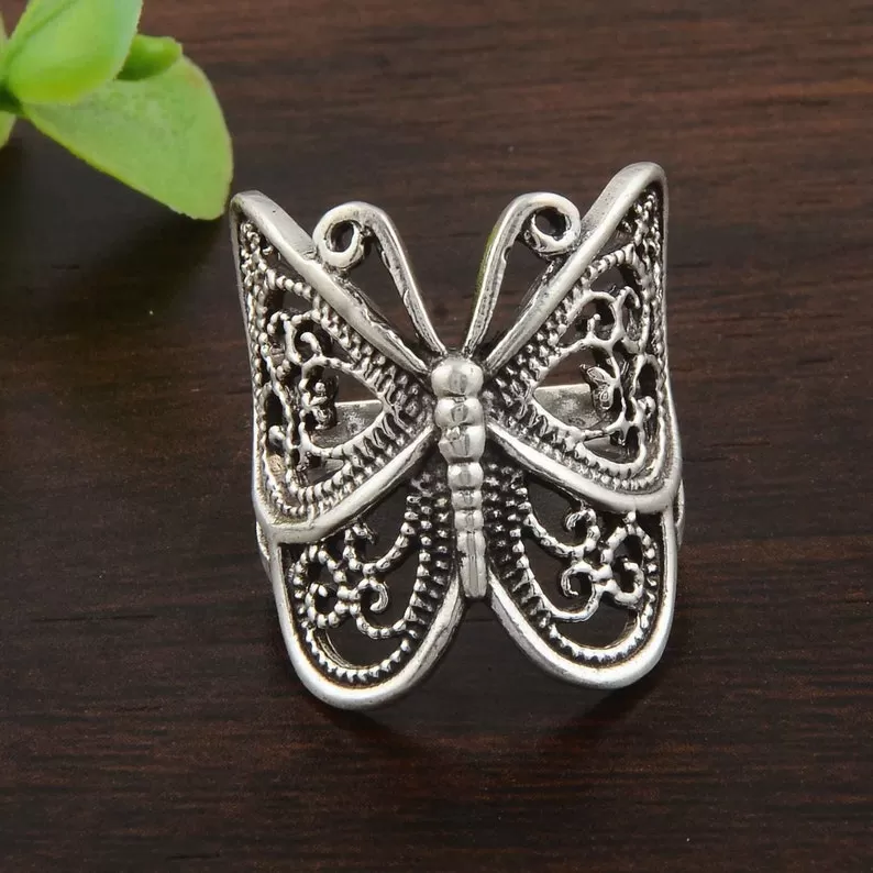 Sterling Silver Butterfly Ring