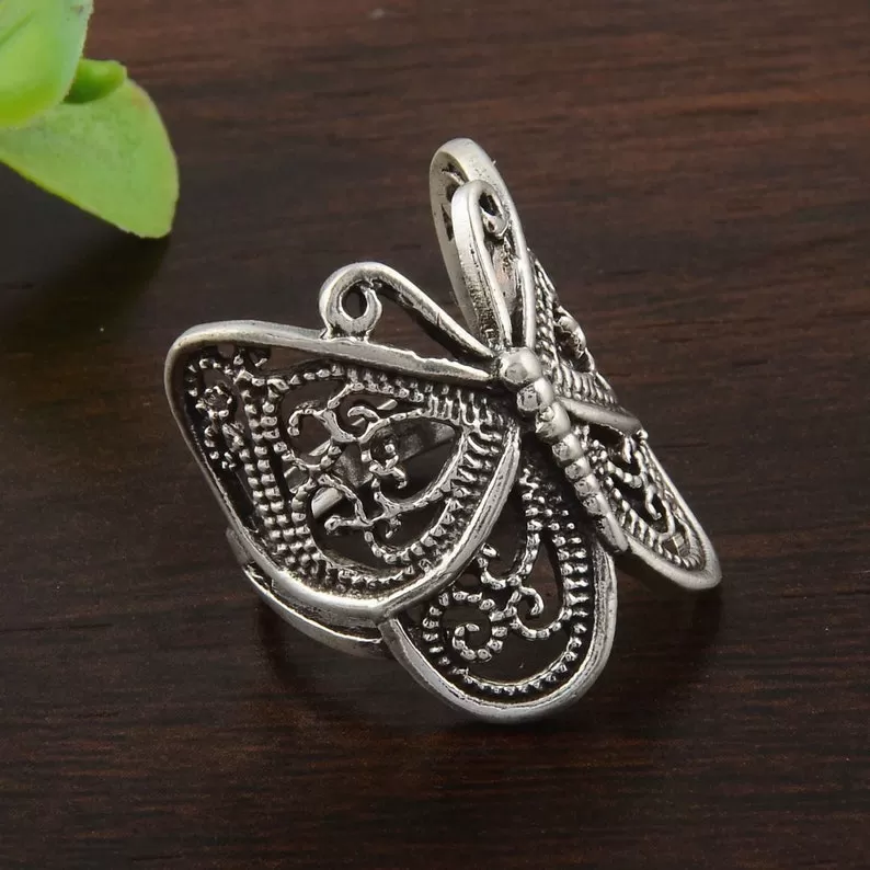 Sterling Silver Butterfly Ring