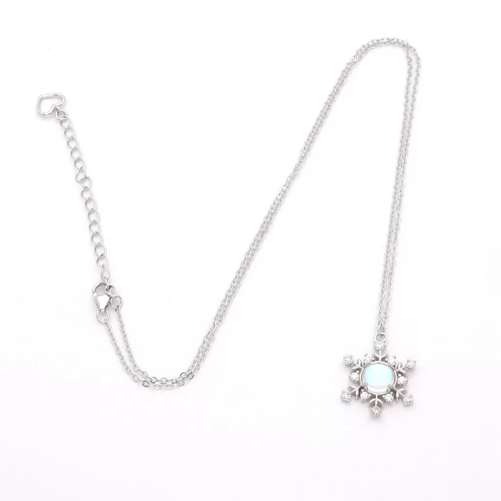 Sterling Silver Snowflake Necklace