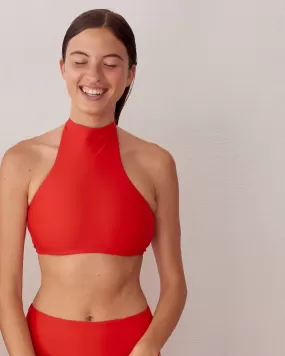 The Higher Red Bikini Top