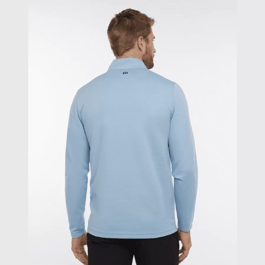 Travis Mathew Upgraded Striped Quarter Zip - Blue