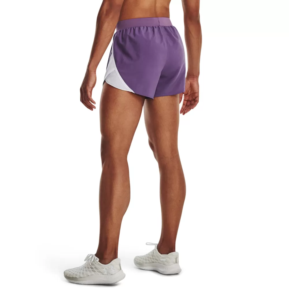 'Under Armour' Women's Fly-By 2.0 Shorts - Retro Purple