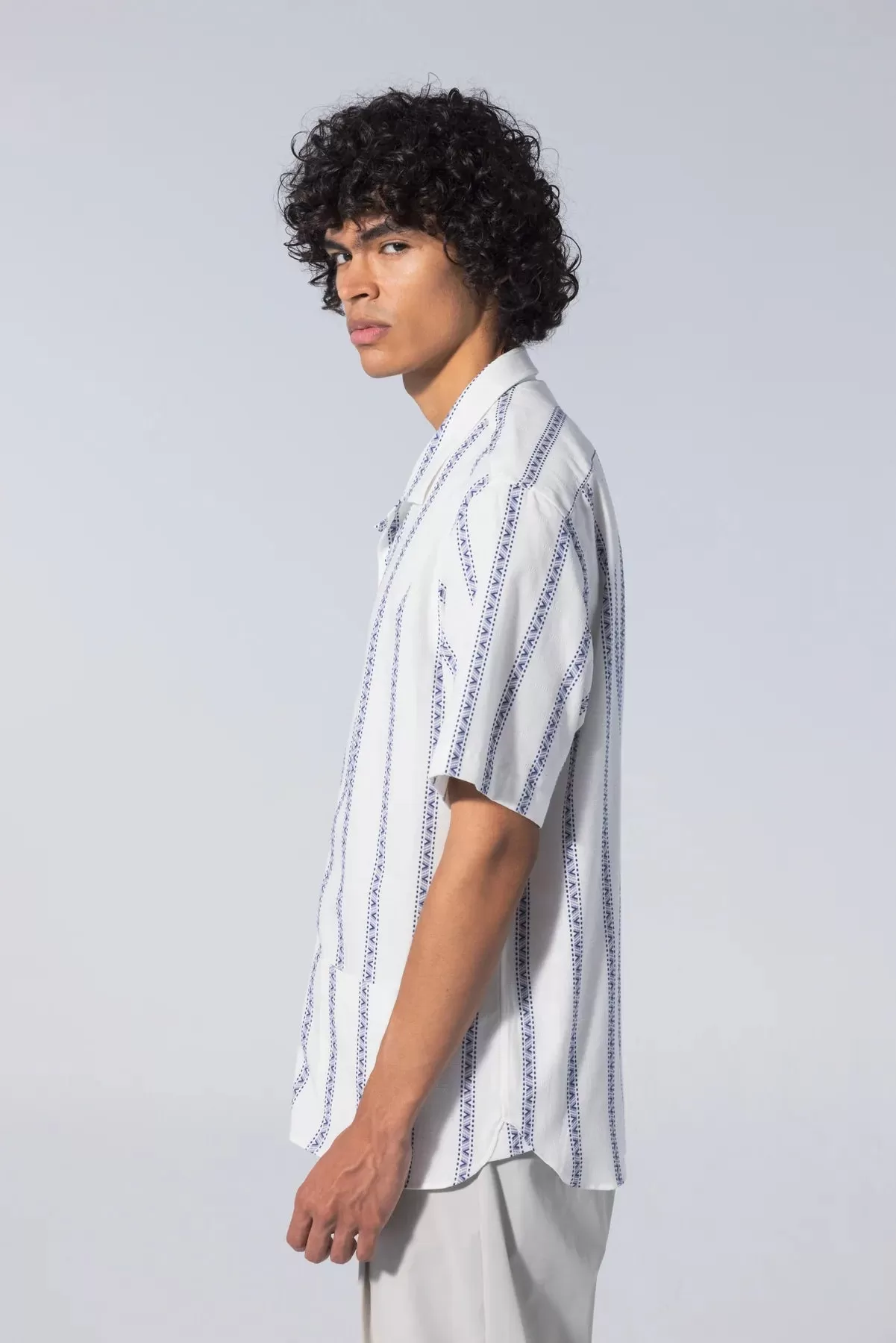 Unfeigned - Short Sleeve Shirt S1 Embroidery - White