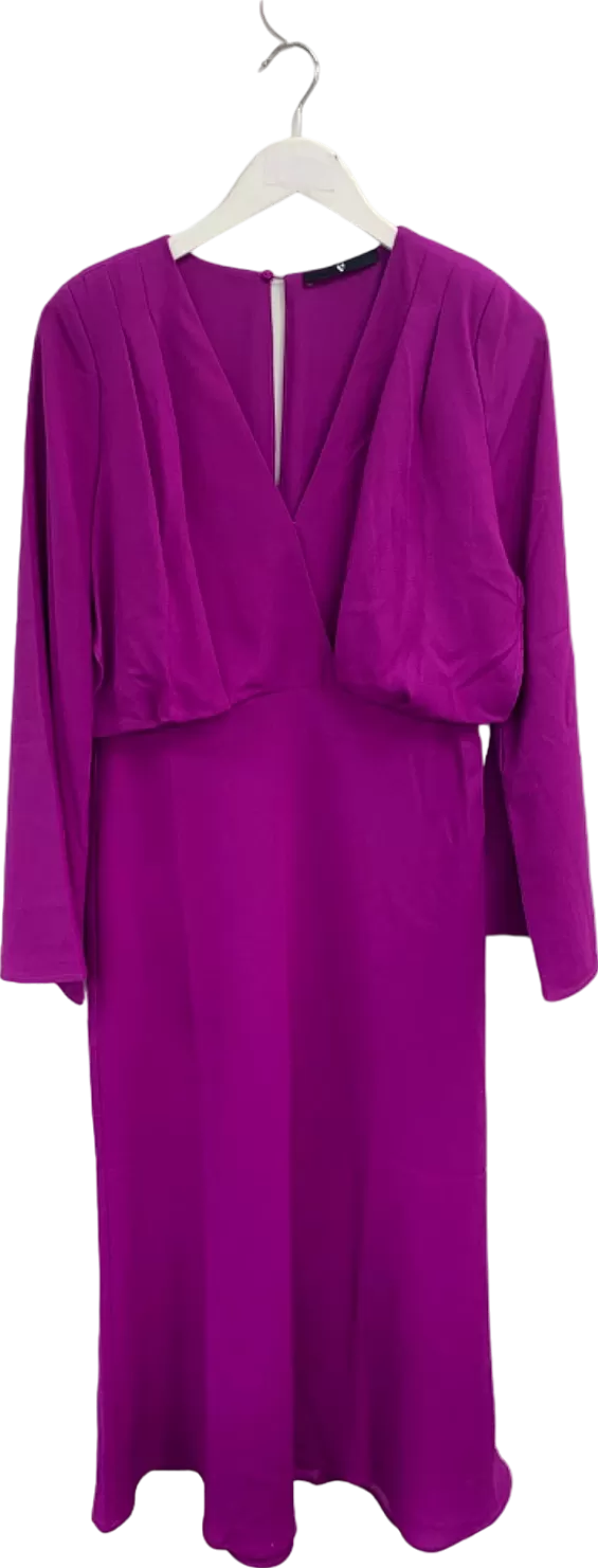 V by Very Purple Midi Dress UK 14