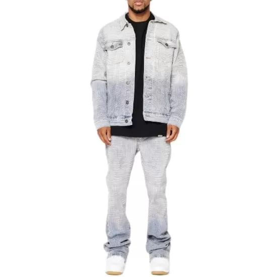 Valabasas Mr. Stitched Denim Jacket (Icy Azure) VLBS5483