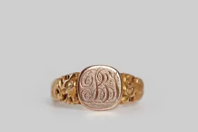 Victorian Phoenix Signet Ring