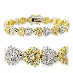 WildKlass Classic Bracelet Gold Rhodium Women AAA Grade CZ Clear