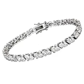 WildKlass Classic Bracelet Rhodium Women AAA Grade CZ Clear