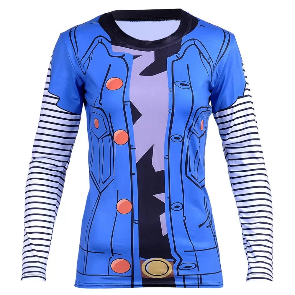 Women's Dragon Ball Z Compression 'Lapis | Lazuli | Android 18' Long Sleeve Rashguard