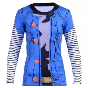 Women's Dragon Ball Z Compression 'Lapis | Lazuli | Android 18' Long Sleeve Rashguard