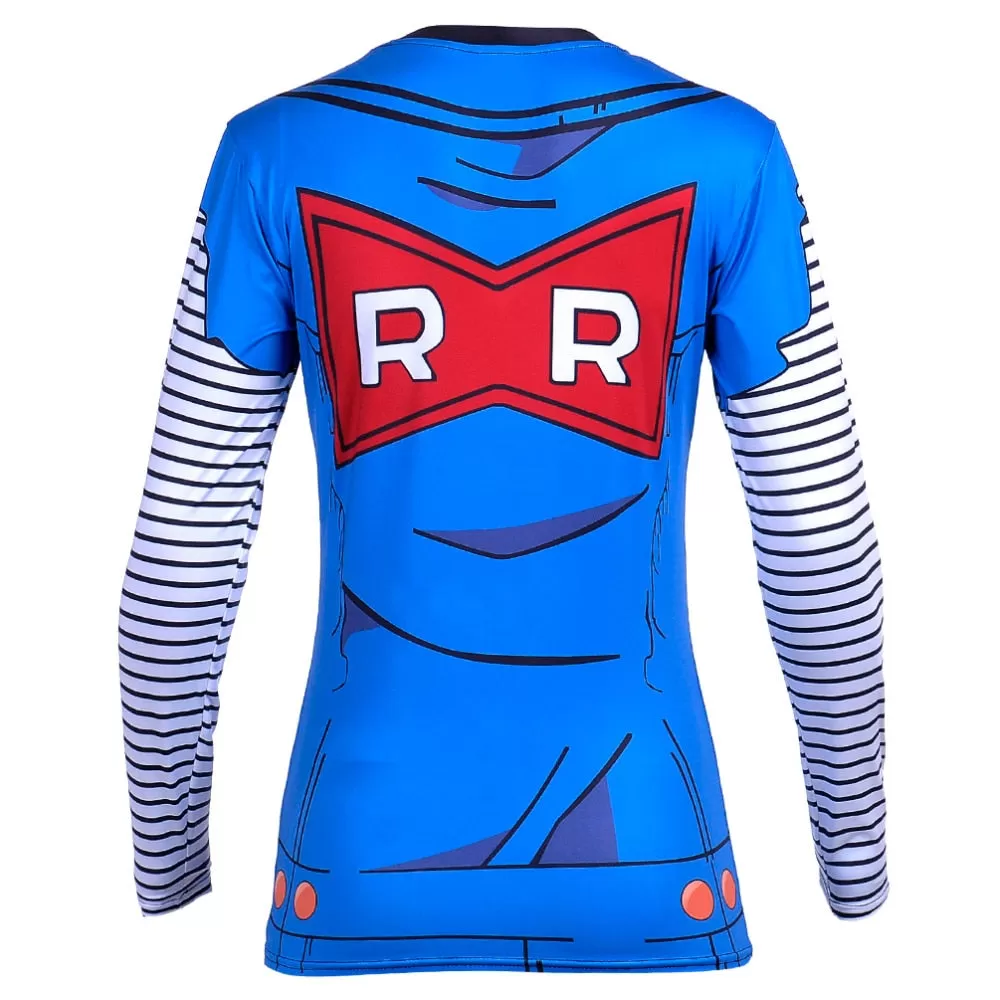 Women's Dragon Ball Z Compression 'Lapis | Lazuli | Android 18' Long Sleeve Rashguard