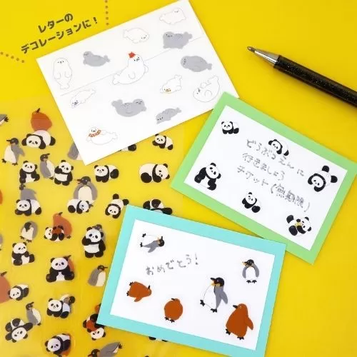 World Craft Mamire Pandas PET Stickers