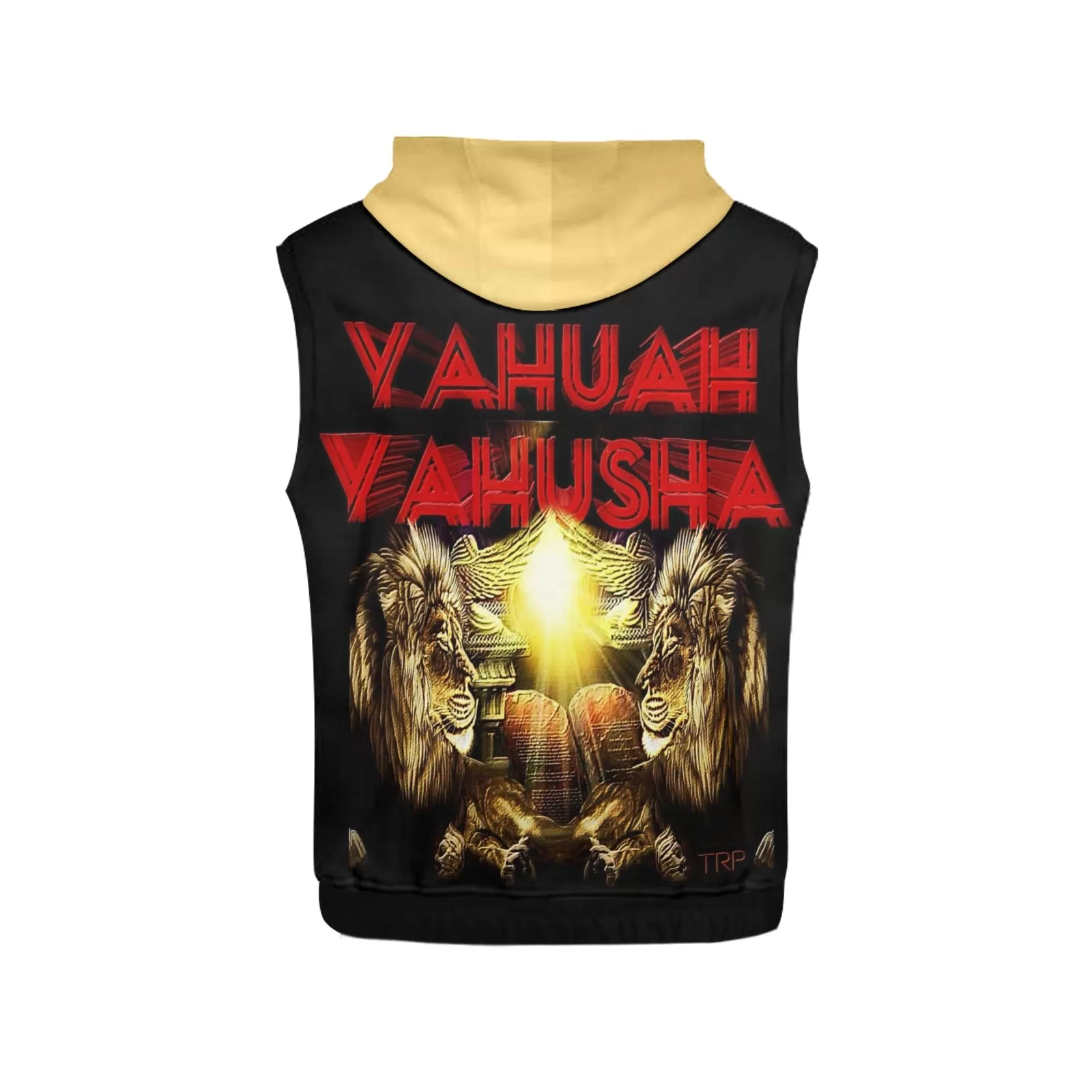 Yahuah Yahusha 02 Men's Designer Sleeveless Pullover Hoodie